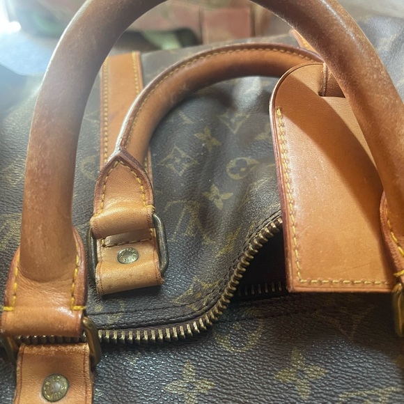 1983 MONOGRAM LOUIS VUITTON CANVAS KEEPALL 60 TRAVEL BAG MADE IN FRANCE w/tag - Picture 6 of 9